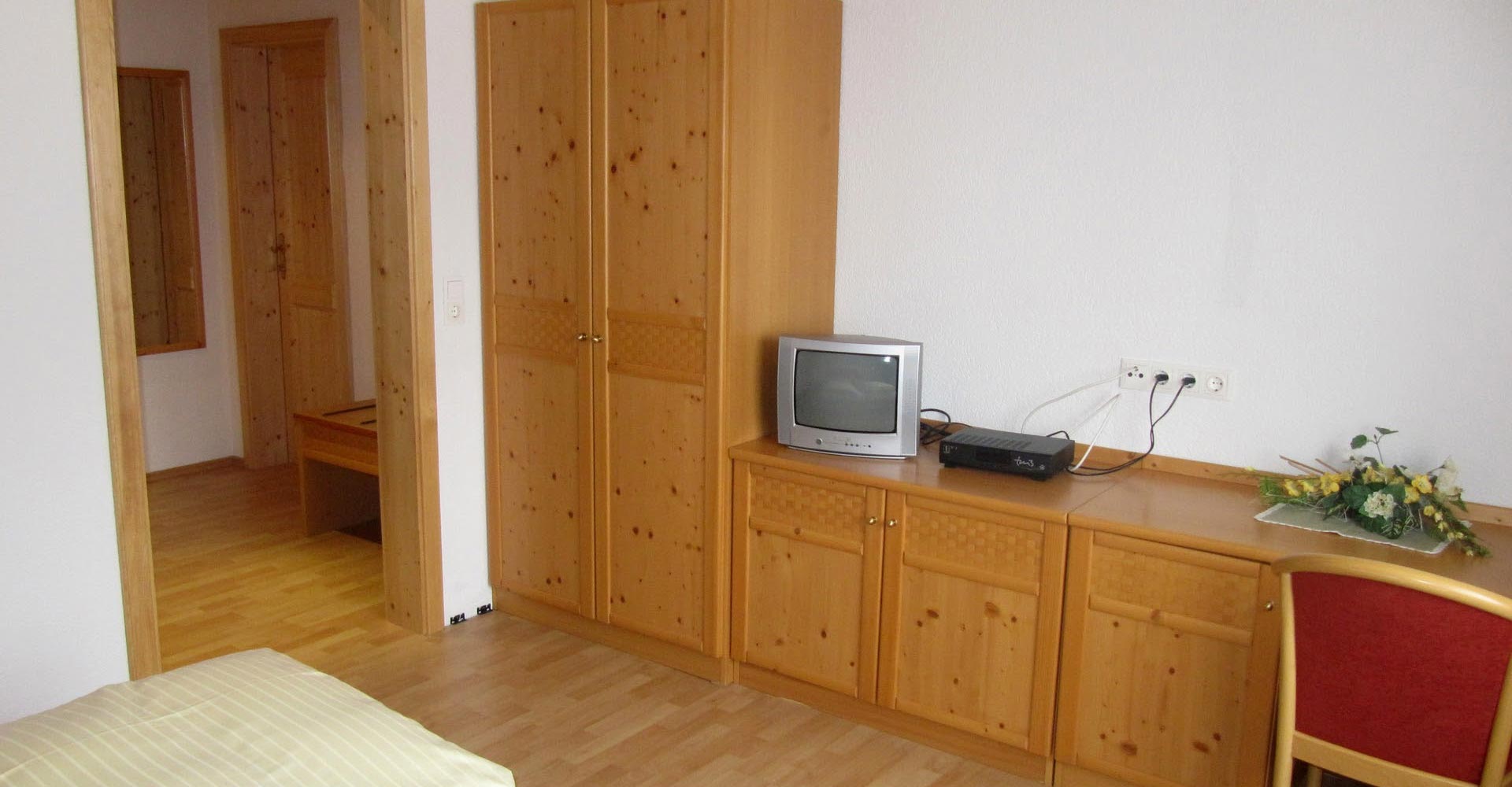 Die Ferienwohnung im 1. Stock der Familienpension Rasch.