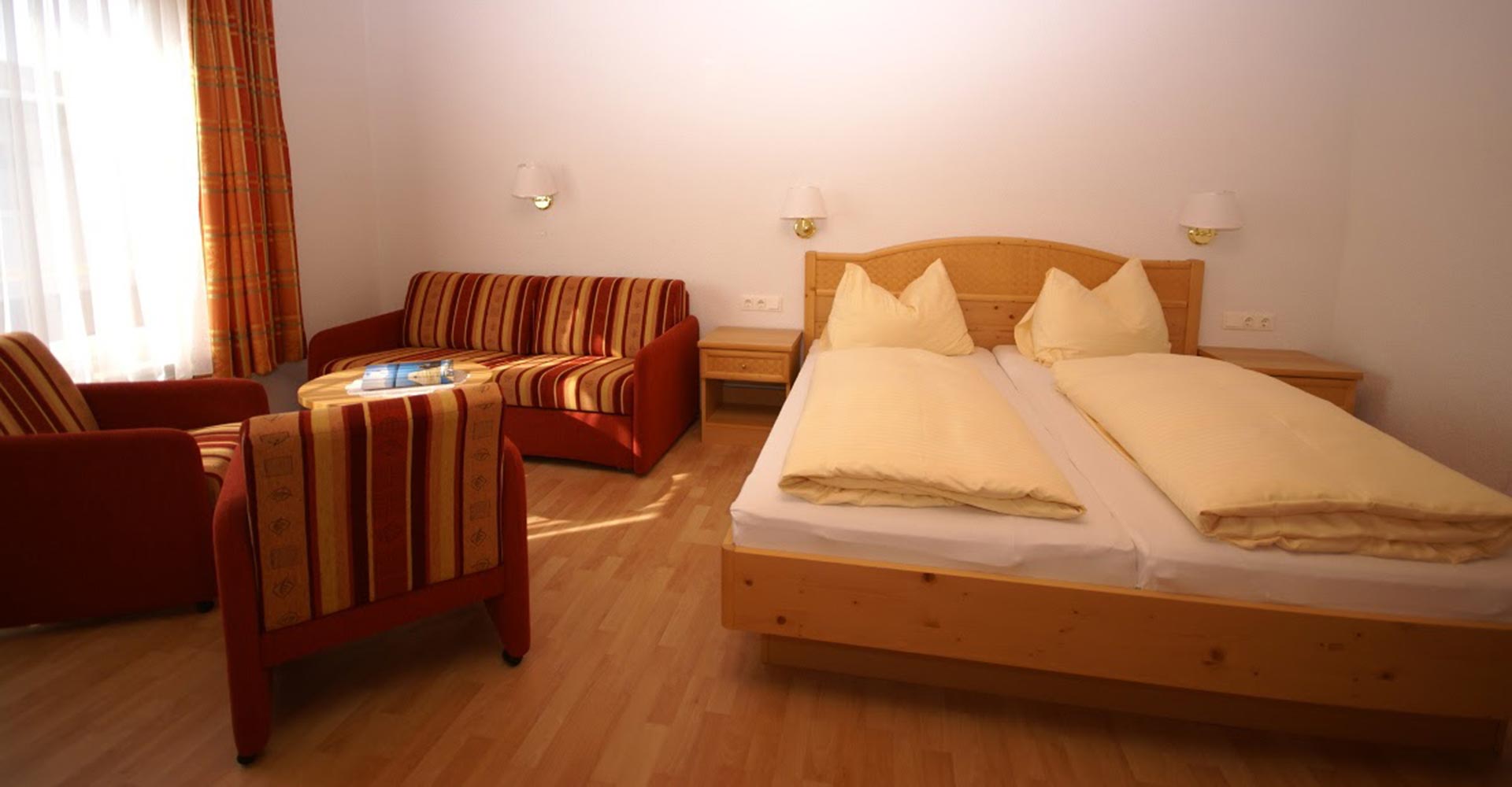 Die Ferienwohnung im Erdgeschoß der Familienpension Rasch.
